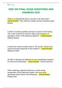 PNR 309 FINAL EXAM QUESTIONS AND  ANSWERS 2025