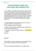 PSYCHOTHERAPY NRNP 6645  QUESTIONS AND ANSWERS 2025
