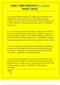 AMLS 3RD EDITION POST TEST QUESTIONS AND ANSWERS 2025