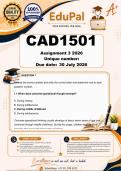 CAD1501 Assignment 3 &lpar;COMPLETE ANSWERS&rpar; 2026 - DUE 30 July 2026