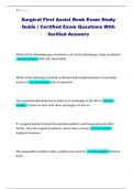 Surgical First Assist Book Exam Study Guide &vert; Certified Exam Questions With Verified Answers