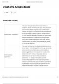 Oklahoma Jurisprudence Questions And Answers &vert; 2025 Updated Solutions &vert; 100&percnt; Correct Answers