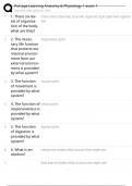 Portage Learning Anatomy & Physiology 1 exam 1