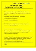 CERTIFIED HEALTHCARE FACILITY MANAGER QUESTIONS AND ANSWERS 2025