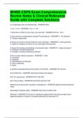 IBHRE CEPS Exam Comprehensive Review Notes & Clinical Reference Guide with Complete Solutions 