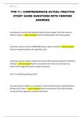 TFM 11 &vert; COMPREHENSIVE ACTUAL PRACTICE STUDY GUIDE QUESTIONS WITH VERIFIED ANSWERS