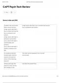 CAPT Psych Tech Review Questions And Answers &vert; 2025 &comma;202Updated Solutions &vert; 100&percnt; Correct Answers