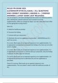 NCLEX PN EXAM 2025 &lpar;LEADERSHIP&sol;ETHICAL&sol;LEGAL&rpar; &vert; ALL QUESTIONS AND CORRECT ANSWERS &vert; GRADED A&plus; &vert; VERIFIED ANSWERS &vert; LATEST EXAM &lpar;JUST RELEASED&rpar;