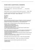 SCMA EXAM 3 QUESTIONS & ANSWERS