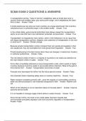 SCMA EXAM 2 QUESTIONS & ANSWERS