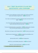 DAV TRIP TRAINING EXAM 2025 QUESTIONS AND ANSWERS