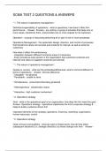 SCMA TEST 2 QUESTIONS & ANSWERS