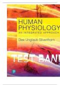 Human Physiology An Integrated Approach 8th Edition Silverthorn Test Bank&period; Best copy