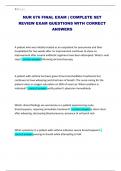 NUR 676 FINAL EXAM &vert; COMPLETE SET REVIEW EXAM QUESTIONS WITH CORRECT ANSWERS