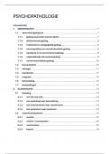 SAMENVATTING PSYCHOPATHOLOGIE SOCIAAL WERK - geslaagd met 15&sol;20 1e zit