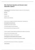 FOI 1 Final Exam Questions and Answers Latest 2025&sol;2026- Updated