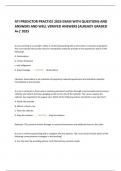 ATI PREDICTOR PRACTICE 2023 EXAM WITH QUESTIONS AND ANSWERS AND WELL VERIIFED ANSWERS &lbrack;ALREADY GRADED A&plus;&rsqb;&rsquo; 2025