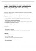 ATI CAPSTONE PROCTORED COMPREHENSIVE ASSESSMENT FORM A WITH QUESTIONS AND WELL VERIFIED ANSWERS &lbrack;ALREADY GRADED A&plus;&rcub; REAL EXAM&excl;&excl;&excl; REAL EXAM &excl;&excl;&excl;