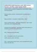 CAPA&sol;CPAN EXAM Questions with 100&percnt; Correct Answers &vert; Verified &vert; Latest Update 2025&excl;&excl;