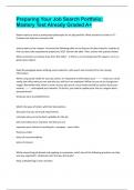 Preparing Your Job Search Portfolio&colon; Mastery Test Already Graded A&plus;