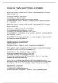 SCMA 350 FINAL QUESTIONS & ANSWERS