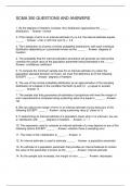 SCMA 350 QUESTIONS AND ANSWERS