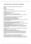 SCMA 350 EXAM 1 QUESTIONS & ANSWERS