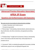 APEA 3P Exam 2025 Study Guide &ndash; Nurse Practitioner Certification Prep PDF