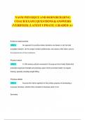 NASM PHYSIQUE AND BODYBUILDING COACH EXAM &vert; QUESTIONS & ANSWERS &lpar;VERIFIED&rpar; &vert; LATEST UPDATE &vert; GRADED A&plus;