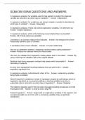 SCMA 350 EXAM QUESTIONS AND ANSWERS
