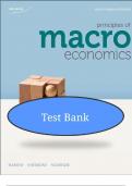 Test Bank to accompany Principles of Macroeconomics&comma; Sixth Canadian Edition By N&period; Gregory Mankiw &sol; Ronald D&period; Kneebone &sol; Kenneth J&period; McKenzie &lpar;NETA Assessment&rpar;&comma; STUDY GUIDE