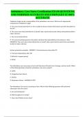 Ambulatory Care Nurse Certification EXAM QUESTIONS AND VERIFIED ACCURATE SOLUTION &vert;GET IT 100&percnt; ACCURATE