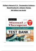 Phillips's Manual of I&period;V&period; Therapeutics Evidence-Based Practice for Infusion Therapy 8th Edition by Lisa Gorski