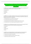 ANCC Med-Surg Certification EXAM QUESTIONS AND VERIFIED ACCURATE SOLUTION &vert;GET IT 100&percnt; ACCURATE