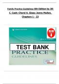 Test Bank - Family Practice Guidelines 6th Edition by Jill C&period; Cash&comma; &lpar;All Chapters 1-23&rpar;
