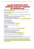 235 SGT QUESTIONS WITH ANSWERS ALREADY VERIFIED BY EXPERTS 2025