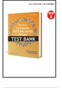 Rector's Community and Public Health Nursing 11th Edition &ndash; Test Bank PDF &lpar;Chapters 1&ndash;30&rpar; &ndash; Instant Download