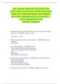 CMC Cardiac Medicine Certification  AACN FINAL EXAM STUDY GUIDE 2025&sol;2026  COMPLETE QUESTIONS BANK AND CORRECT  DETAILED ANSWERS WITH RATIONALES &vert;&vert;   100&percnt; GUARANTEED PASS  <NEWEST VERSION> 