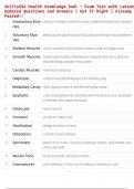 SkillsUSA Health Knowledge Bowl &ndash; Exam Test with Latest Updated Questions and Answers &vert; Get It Right &vert; Already Passed&excl;&excl;