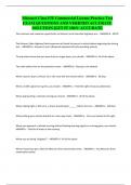 Missouri Class F&sol;E Commercial License Practice Test EXAM QUESTIONS AND VERIFIED ACCURATE SOLUTION &vert;GET IT 100&percnt; ACCURATE