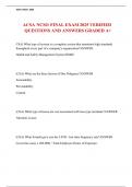 ACSA NCSO FINAL EXAM 2025 VERIFIED  QUESTIONS AND ANSWERS GRADED A&plus;