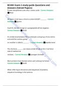 BCHM Exam 2 study guide Questions and Answers &lpar;Solved Papers&rpar;&period;