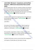 LSUS MHA 705 Exam 1 Questions and Verified Answers&comma; 100- Score Guarantee Pass &lpar;Latest 2025&rpar;&period;