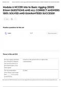 Module 6 NCCER into to Basic rigging &lpar;2025&rpar; EXAM QUESTIONS AND ALL CORRECT ANSWERS 100&percnt; SOLVED AND GUARANTEED SUCCESS&excl;&excl;
