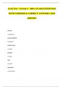 IAAO Test &ndash; Version 4 &ndash; 100&percnt; GUARANTEED PASS WITH VERIFIED & CORRECT ANSWERS &vert;&vert; 2025 EDITION