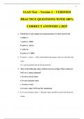 IAAO Test &ndash; Version 2 &ndash; 100&percnt; GUARANTEED PASS WITH VERIFIED & CORRECT ANSWERS &vert;&vert; 2025 EDITION