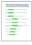 NUR 254 EXAM 4 REVIEW &lpar;Hematology and Oncology&rpar; STUDY GUIDE 2024-2025 