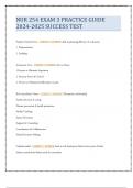  Nur 254 OB-PEDS EXAM 3 PRACTICE GUIDE 2024-2025 SUCCESS TEST 