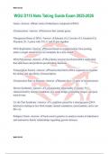 WGU D115 Note Taking Guide Exam 2025-2026