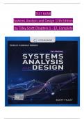 TEST BANK Systems Analysis and Design 12th Edition by Tilley Scott Chapters 1 - 12&comma; Complete